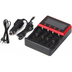 Cargador Ultrafire H4 4 bahías inteligente con Display