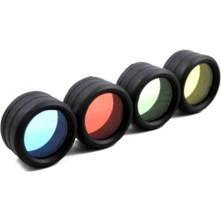 Filtros de colores 34mm para Linterna Ultrafire WF501, 502, 503, 504