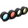Filtros de colores 34mm para Linterna Ultrafire WF501, 502, 503, 504