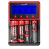Cargador Ultrafire H4 4 bahías inteligente con Display