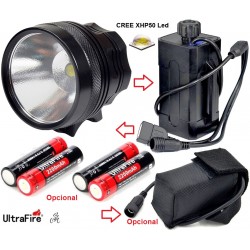 Linterna Ultrafire de Bici XHP50 2600Lm