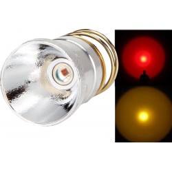 Cabezales de 26mm para linternas Ultrafire WF-501-WF502-WF503-WF504 : Opciones - Rojo