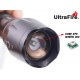 Linterna ULTRAFIRE ZOOM A100 XP-E 