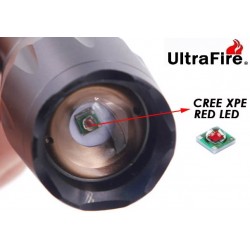 Linternas Zoom Ultrafire A100 con Led Rojo, Verde o Azul : Opciones - Rojo