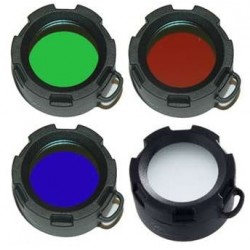 Filtros de colores 34mm para Linterna Ultrafire A100