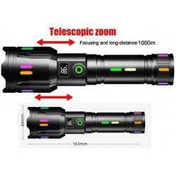 Linterna Zoom. USB 1400 lúmenes