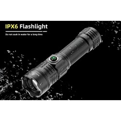 Linterna Zoom. USB 1400 lúmenes