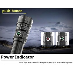 Linterna Zoom. USB 1400 lúmenes