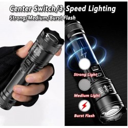 Linterna Zoom USB P50-800 lúmenes