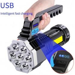 Foco-Linterna, Cob Lateral de Mano 7 Led LS03