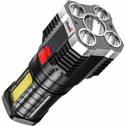 Foco-Linterna, Cob Lateral de Mano 4 Led LS03