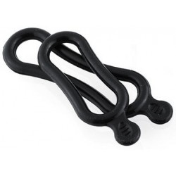 Juego de Soporte de goma para linternas de bicileta