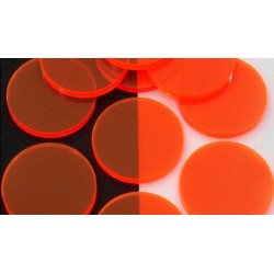 Filtros acrílicos de 40mm para linternas : Color - Ambar